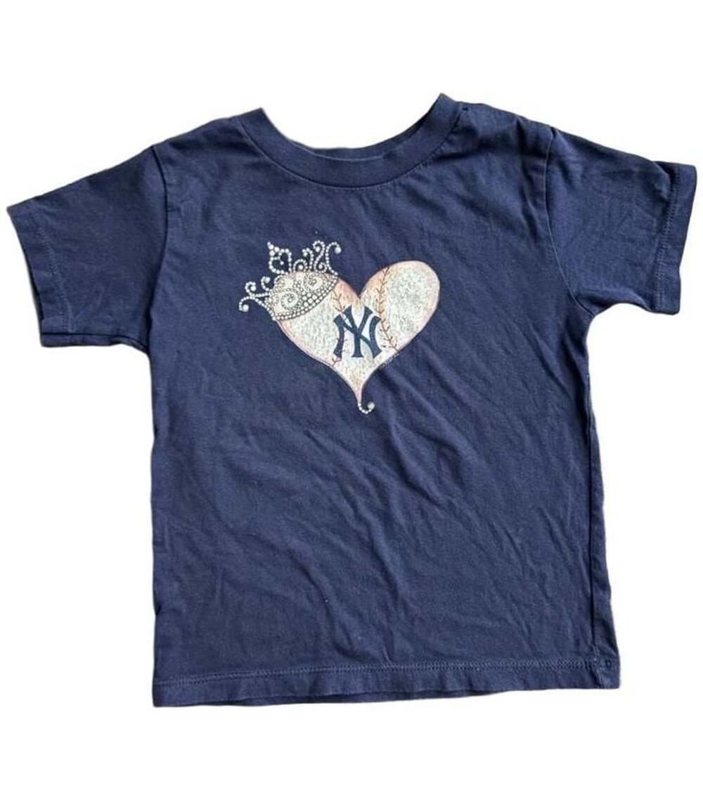 Tiny Turnip New York Yankees T-Shirt Size 4T Blue Cotton